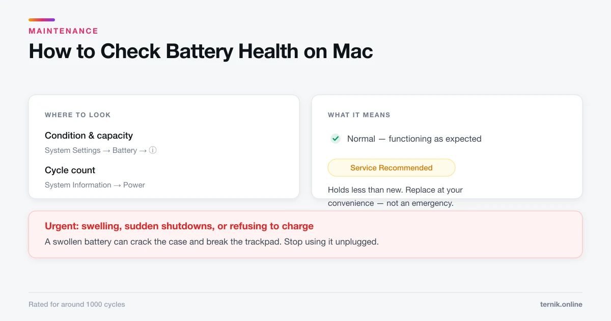 How to Check Battery Health on Mac (And What It Means)