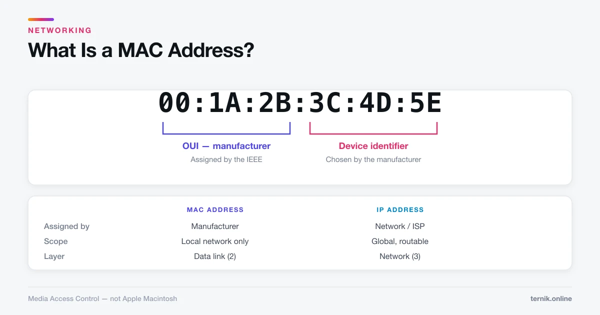 What Is a MAC Address? (And How It Differs From an IP) What Is a MAC Address? (And How It Differs From an IP)